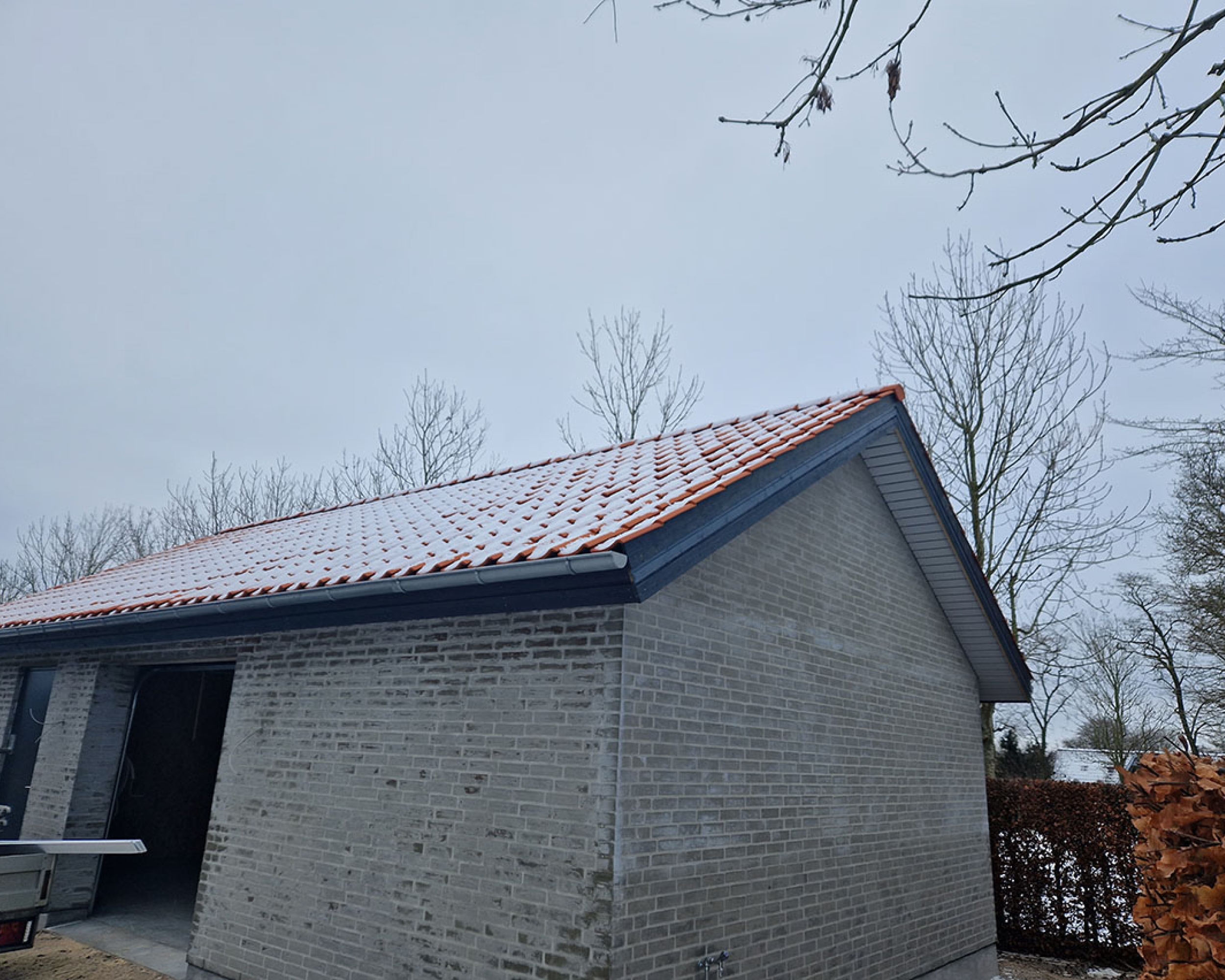 Nyt tag af røde tegl i Viborg